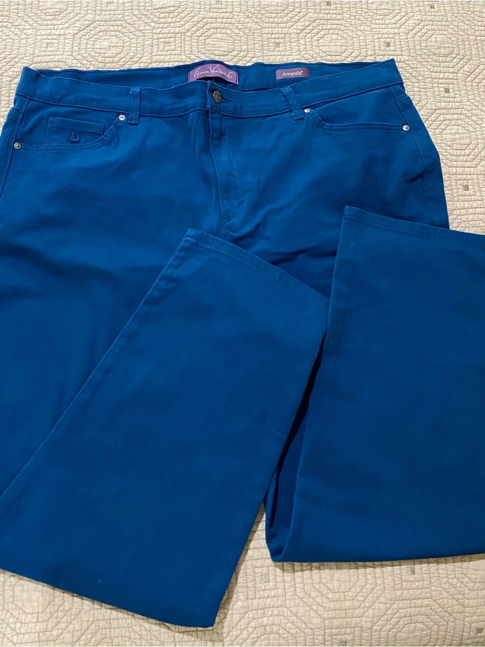Gloria Vanderbilt Women's Classic Boot Cut  Amanda Jeans Size 22W Color Blue